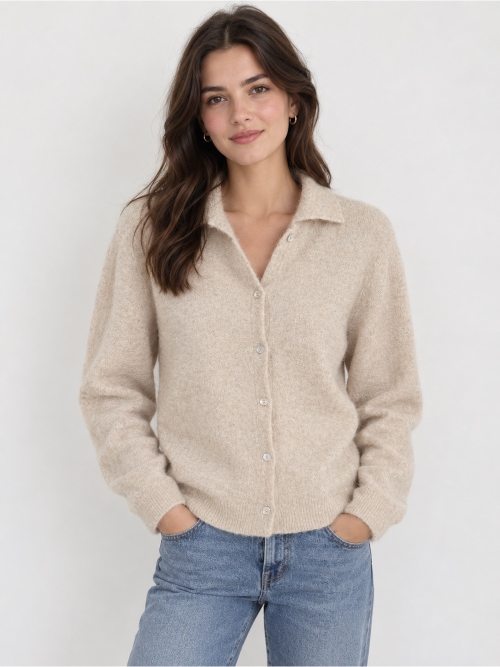 Zara Alpaca Blend Cardigan Size L